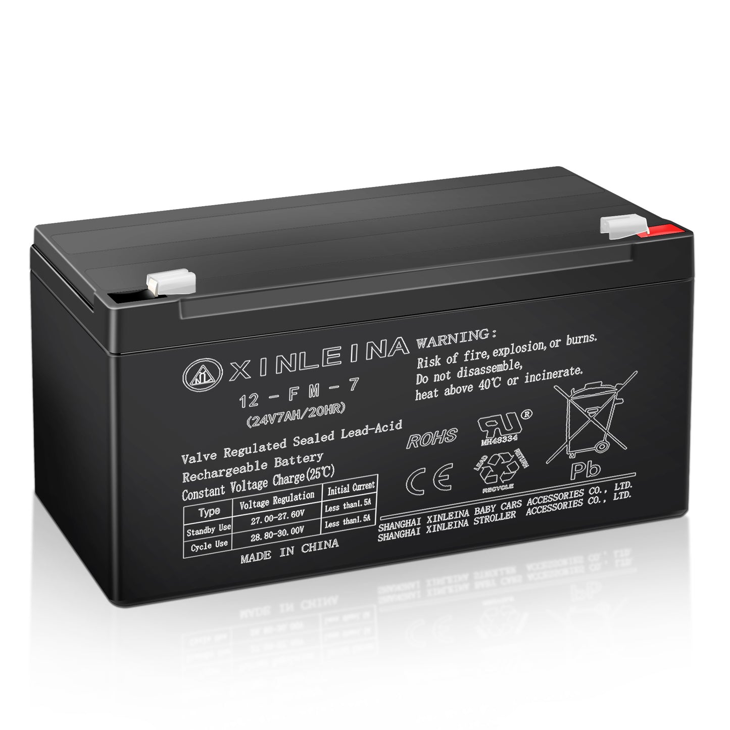 TOKTOO 24V 7Ah Lead Acid Replacement Battery for Kids Ride On Car – Reliable Power
