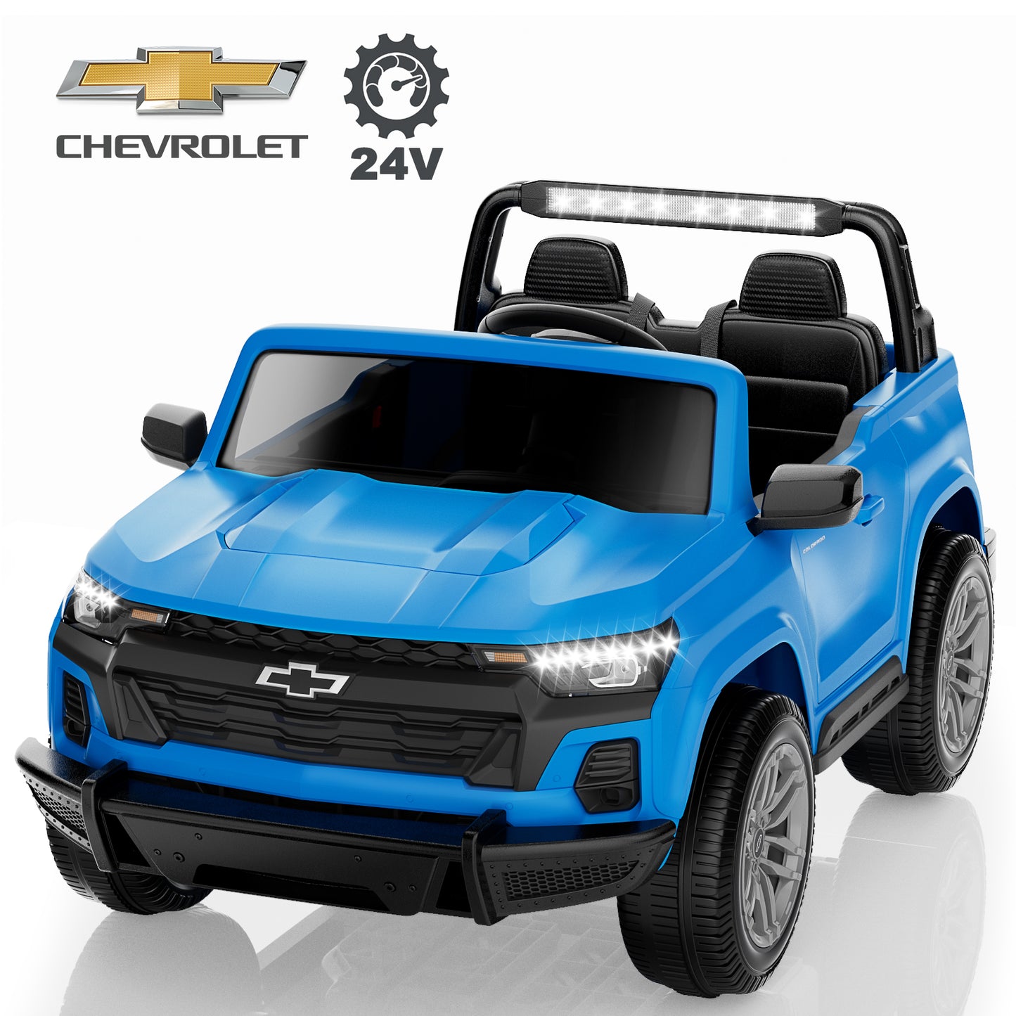 TOKTOO 2 Seater Licensed Chevrolet Colorado 24V Ride on Car