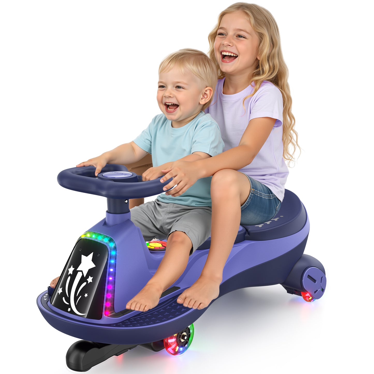 TOKTOO 12V Electric Wiggle Car, Ride on Toy for Toddlers