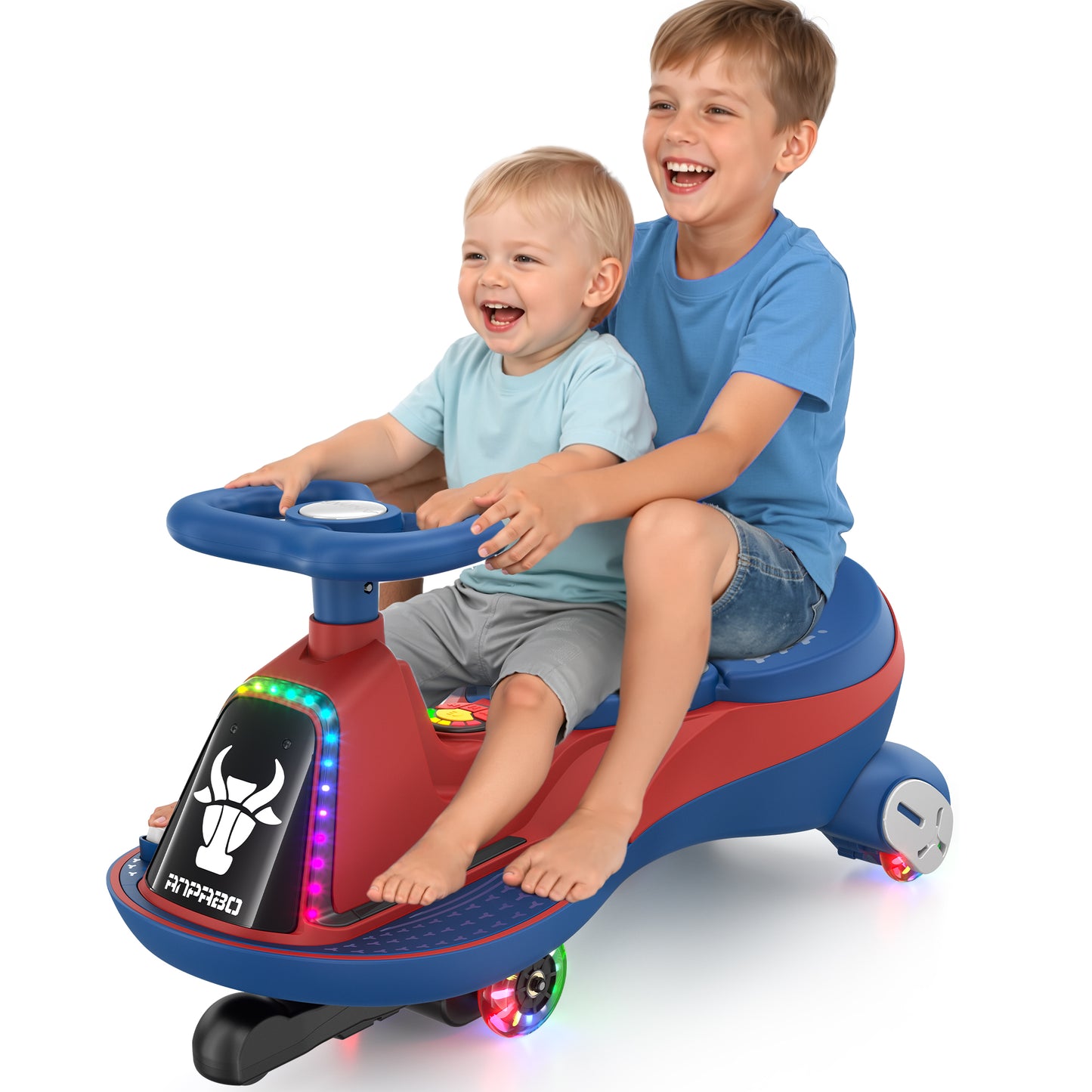 TOKTOO 12V Electric Wiggle Car, Ride on Toy for Toddlers