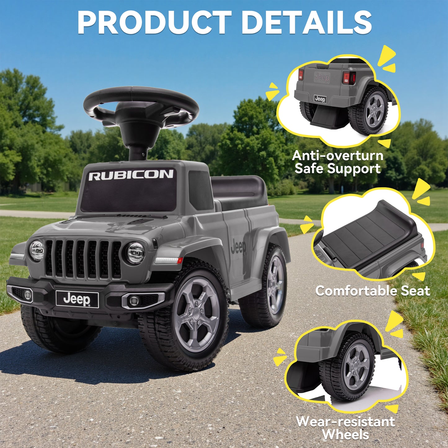 TOKTOO Kids Ride On Push Car