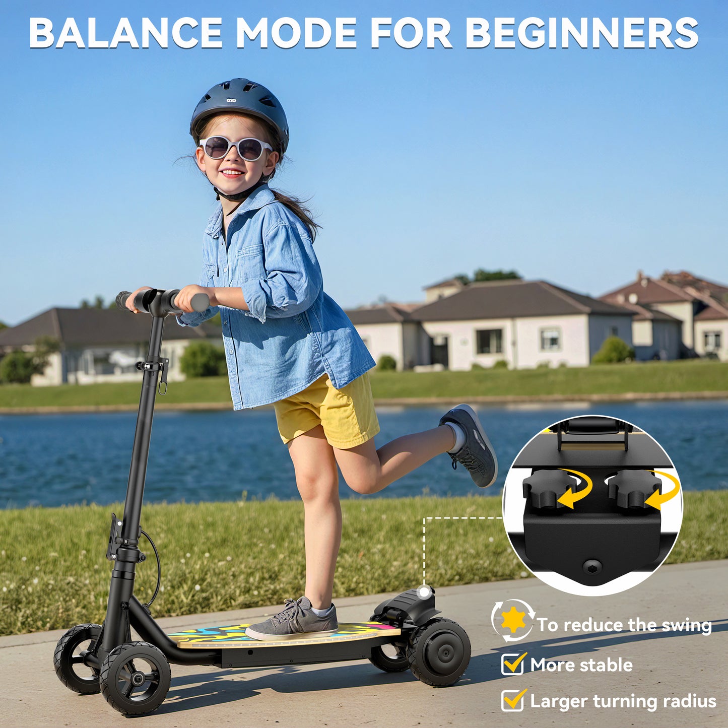TOKTOO Kids Electric Scooter, 250W Motor