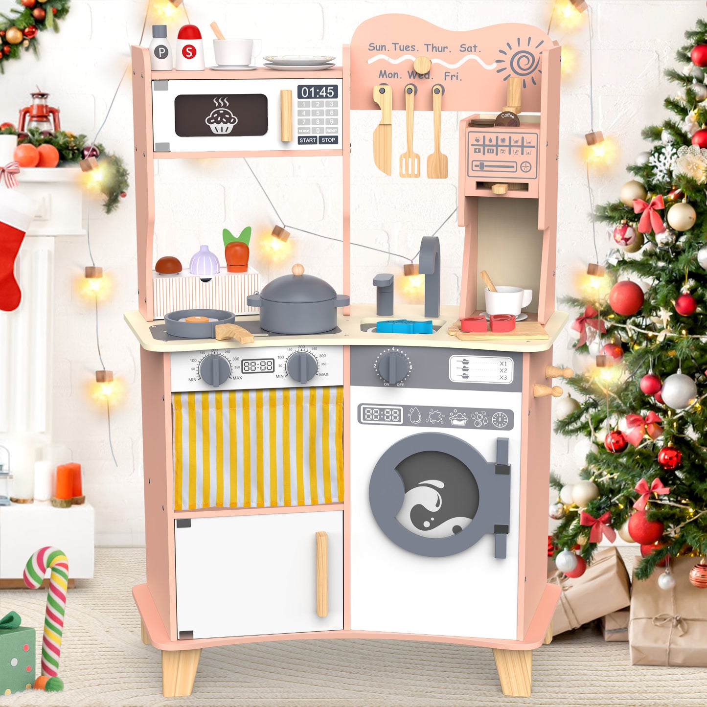 TOKTOO Play Kitchen for Toddlers