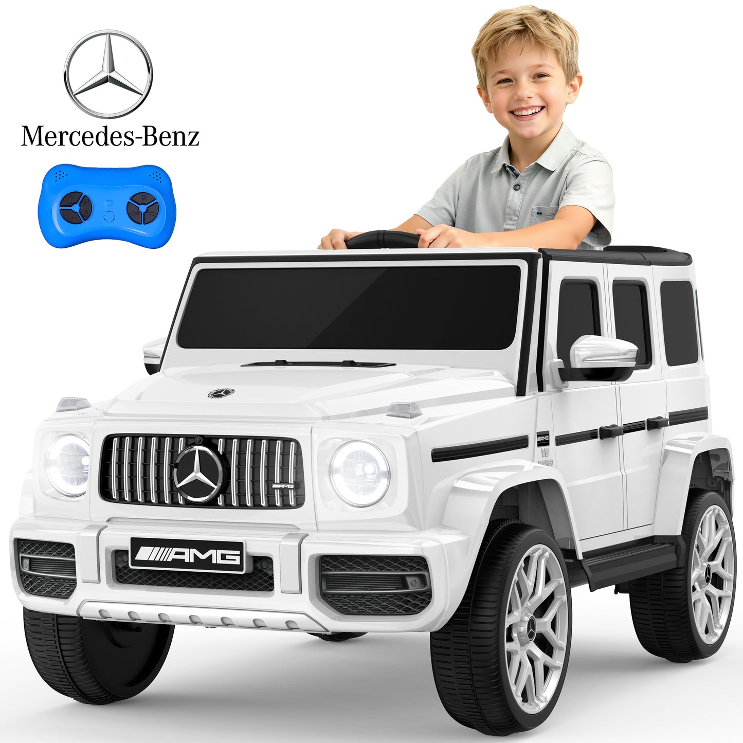 TOKTOO 12V Electric Toddler Ride on Car, Ride on Toy Licensed Mercedes-Benz G63