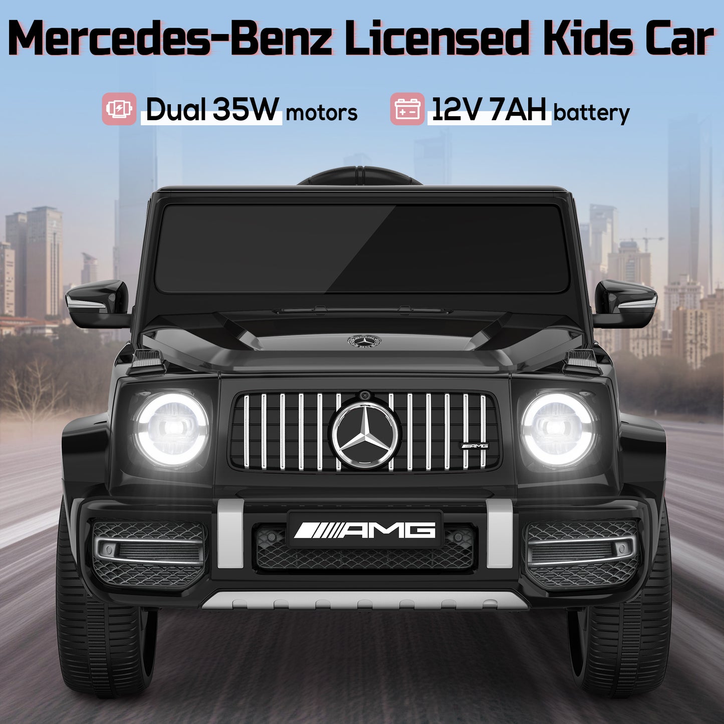 TOKTOO 12V Electric Toddler Ride on Car, Ride on Toy Licensed Mercedes-Benz G63