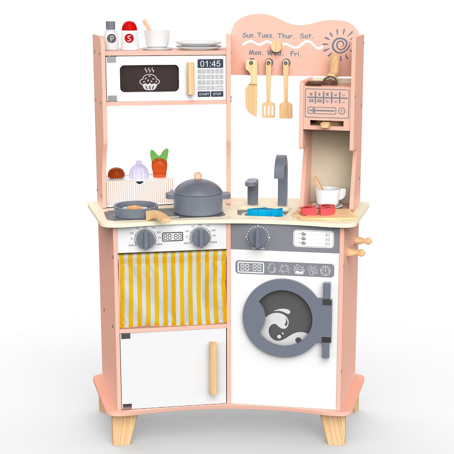 TOKTOO Play Kitchen for Toddlers