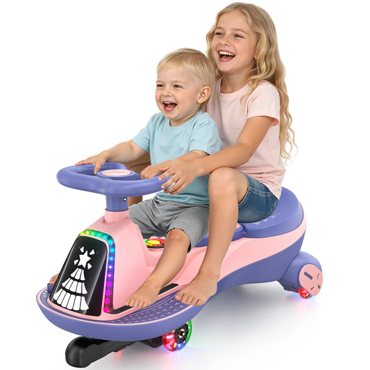 TOKTOO 12V Electric Wiggle Car, Ride on Toy for Toddlers