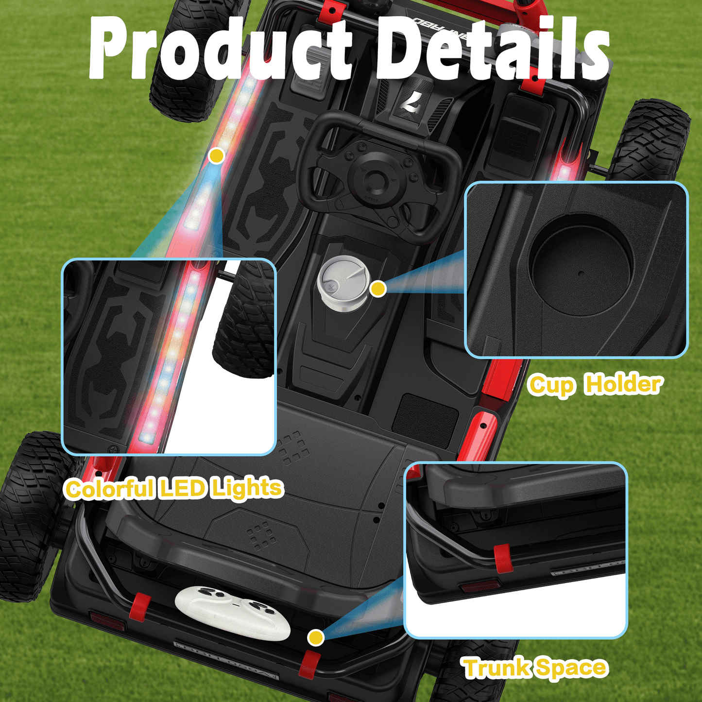 TOKTOO 24V Ride on Toys for Big Kids