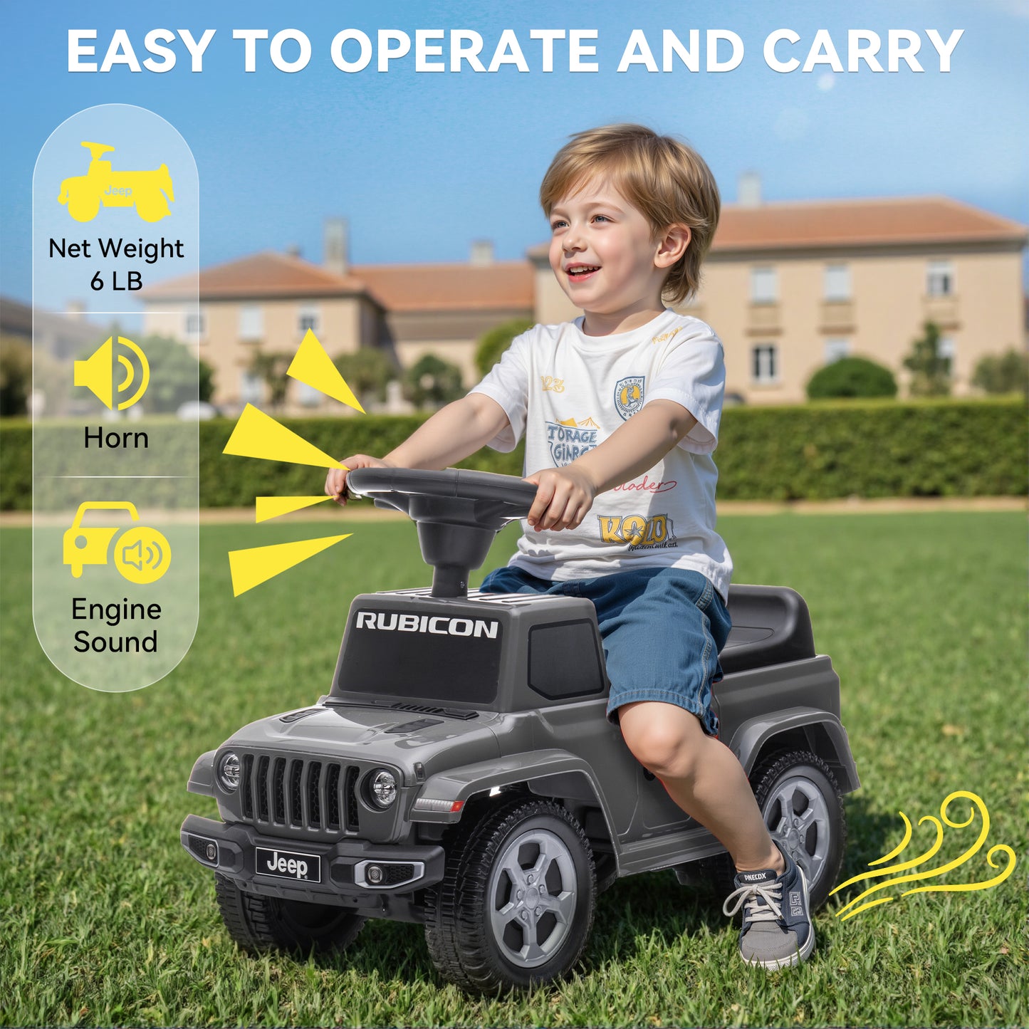 TOKTOO Kids Ride On Push Car