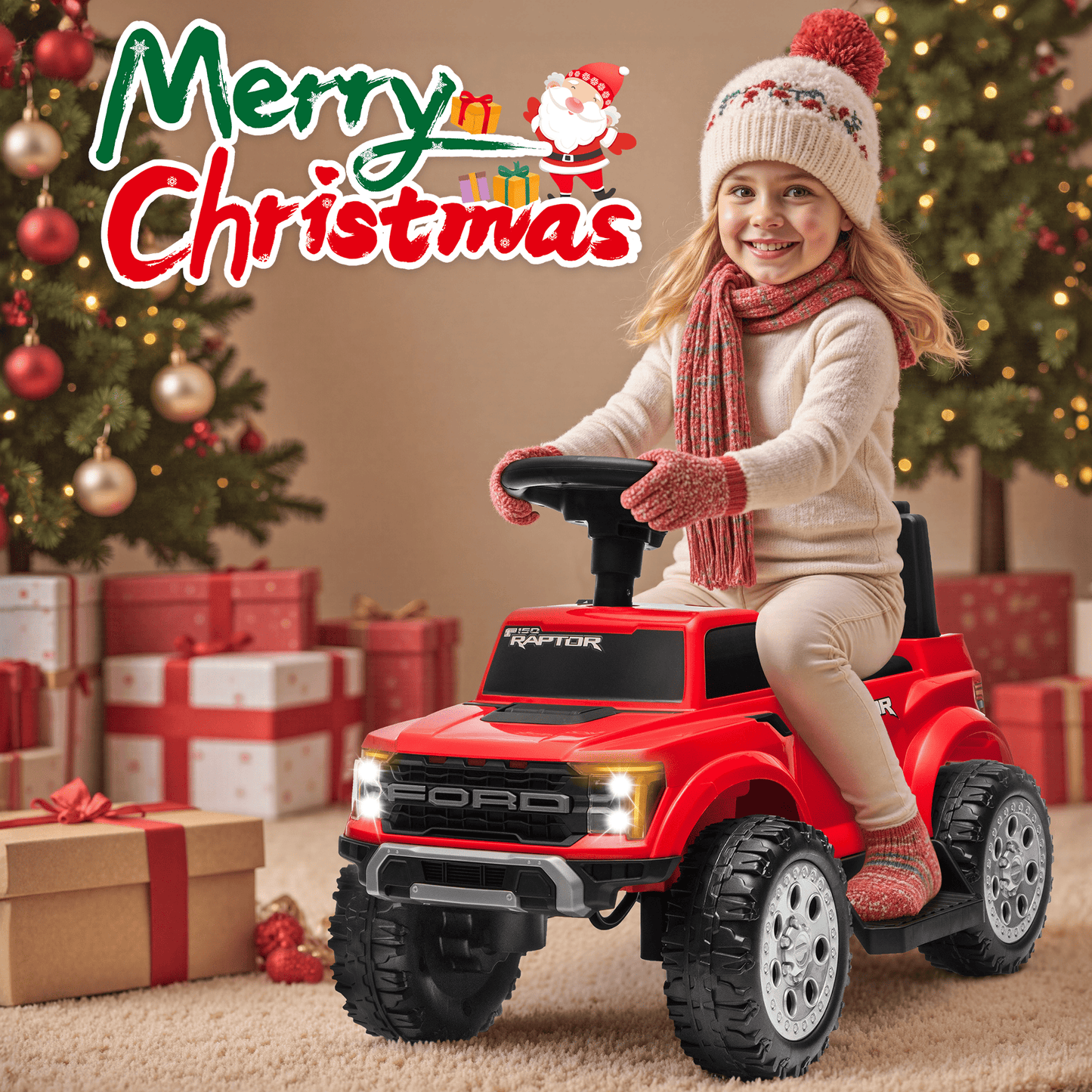 TOKTOO 6V Powered Ride on ATV Car