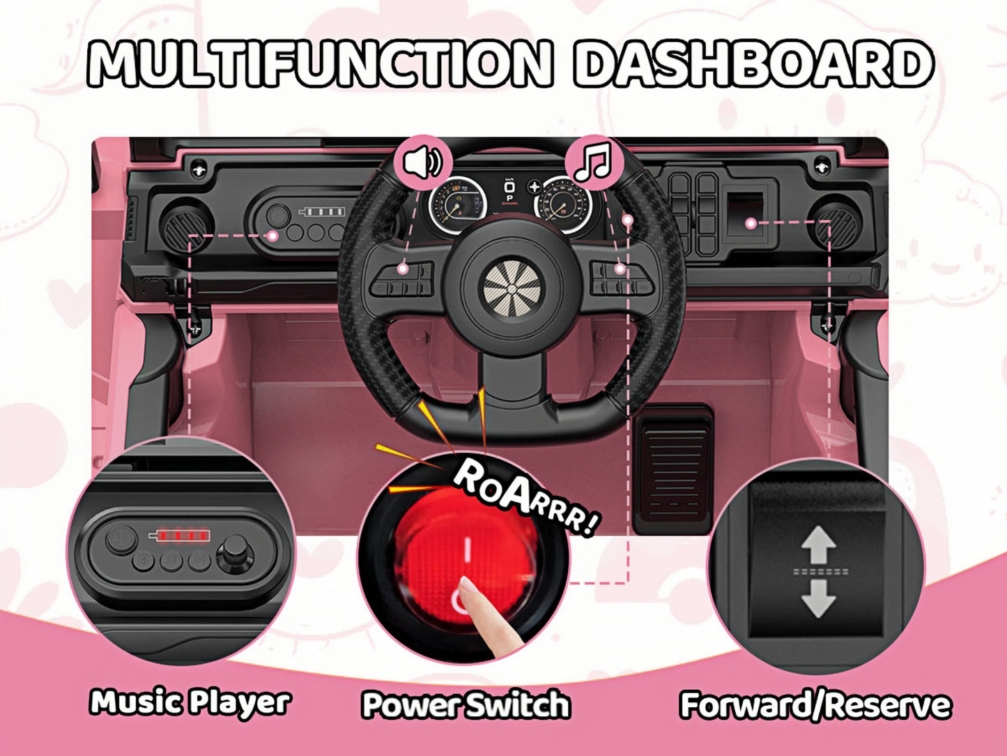 TOKTOO 12V Ride on Truck