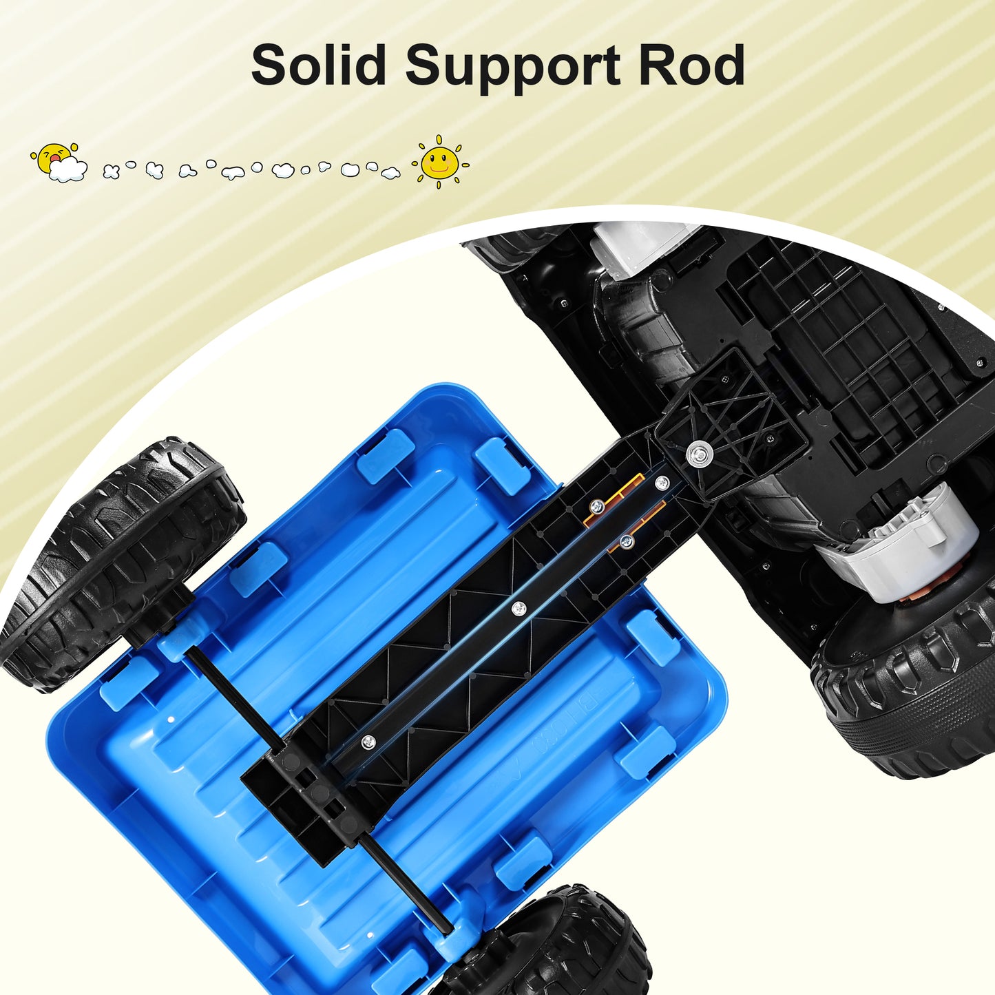 TOKTOO 24V Powered Ride on Tractor