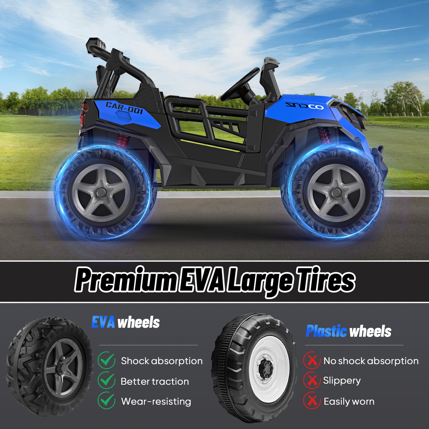 TOKTOO 24V Ride on UTV