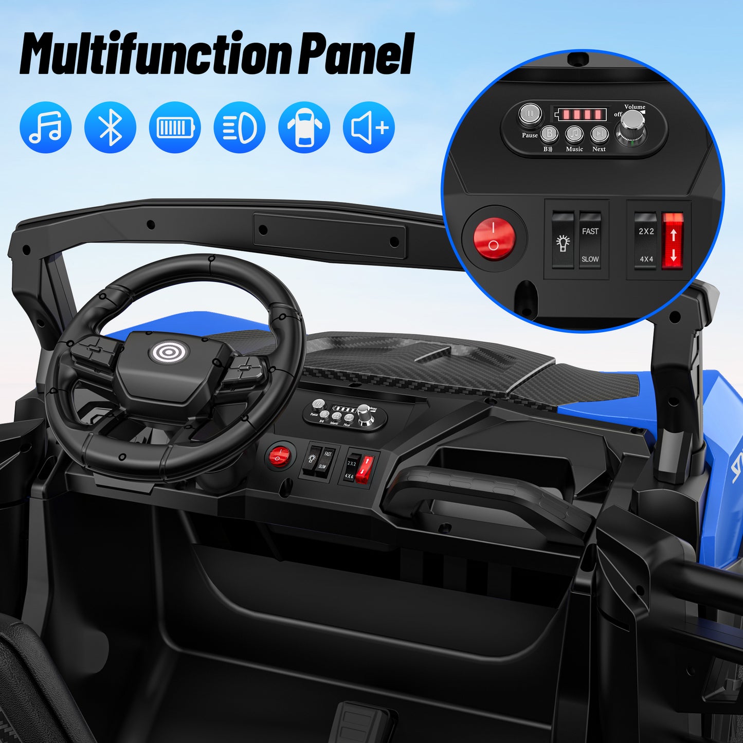 TOKTOO 24V Ride on UTV